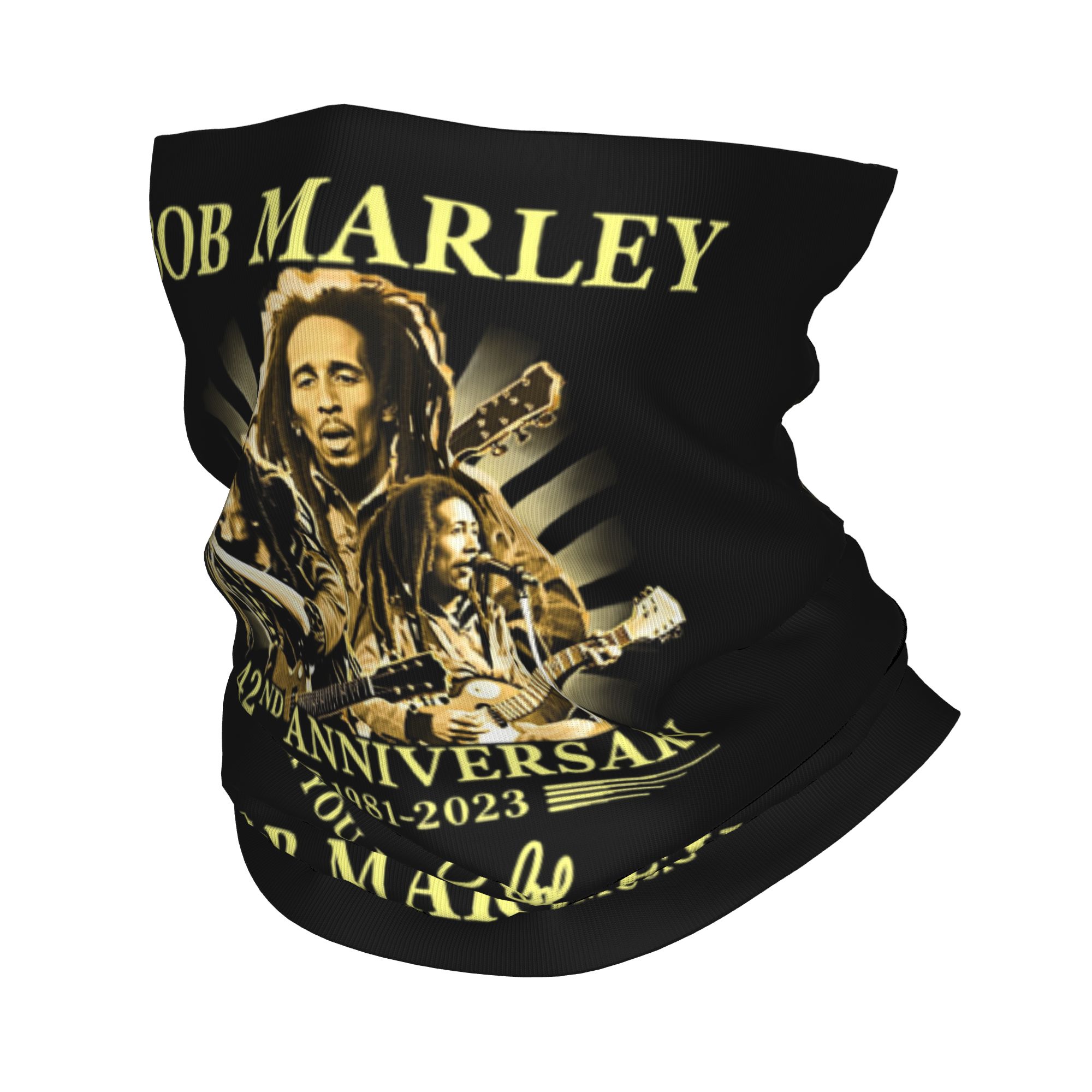 Neck Gaiter Fleece - Custom Jamaica Singer Reggae Rock Bob