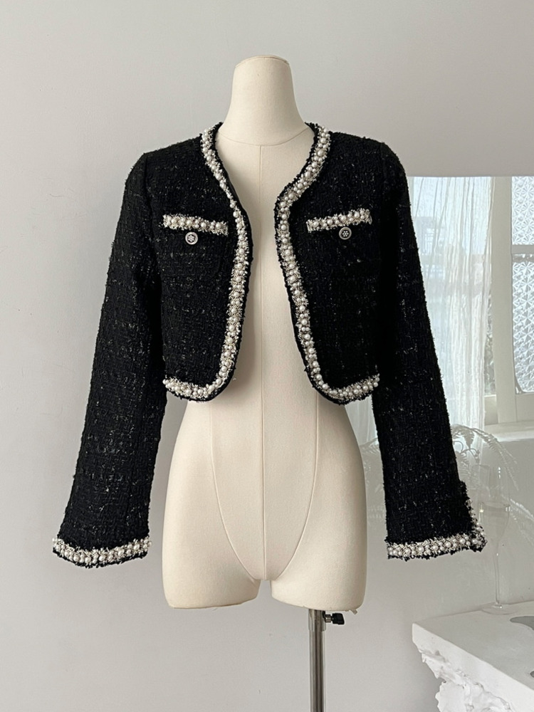 Wool Coat Peacoat - Women Short Jacket Coat + Dress