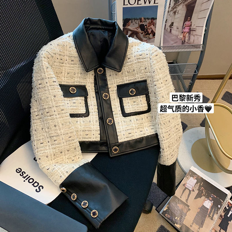 Wool Coat Peacoat - Độ Tương Phản Khâu Tweed Thơm