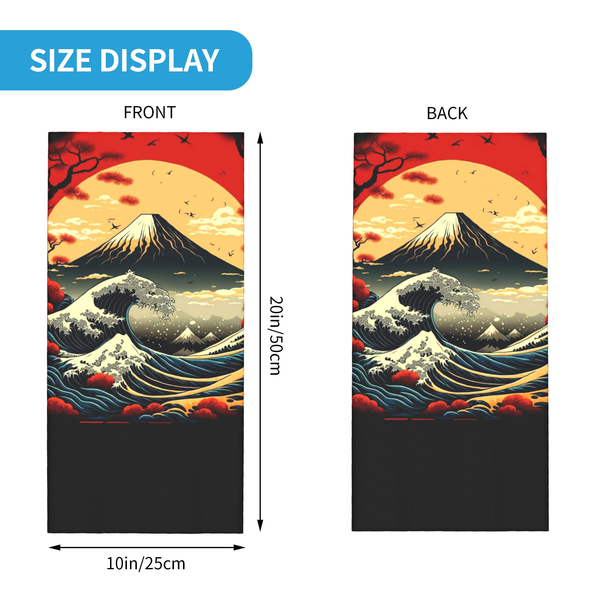 The Great Wave off Kanagawa Ba - đánh giá và giá Neck Gaiter Fleece