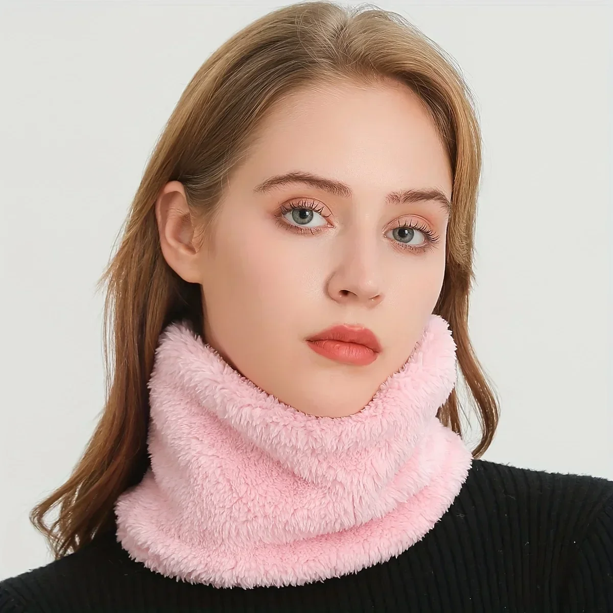 Windproof Plush Infinity Scarf - đánh giá và giá Neck Gaiter Fleece